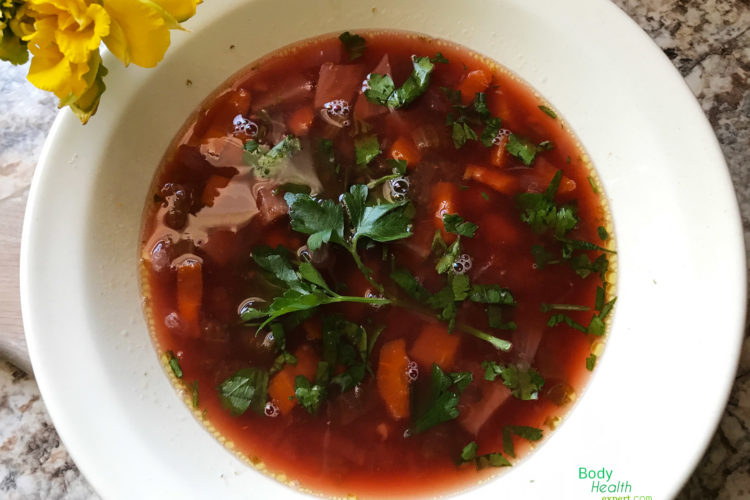 healthy soup - home made in crock pot